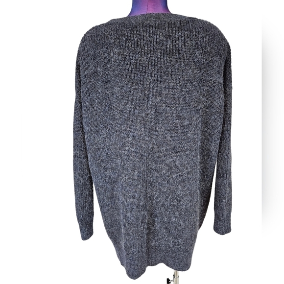 Free People Blue Gorpcore Oversized Button Up Mohair Cardigan Size XS Women - Picture 6 of 10